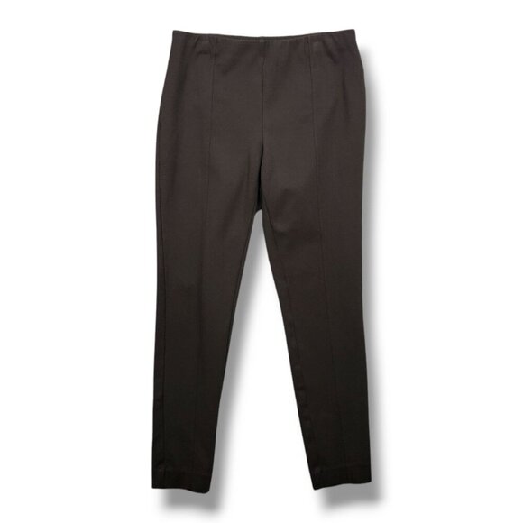 J Jill Ponte Leggings Womens‎ Medium Brown Pull On Mid Rise - Picture 1 of 9